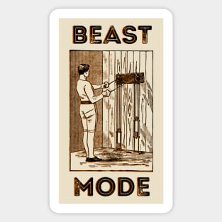 BEAST MODE - Old Fashion Exercise machine Sticker